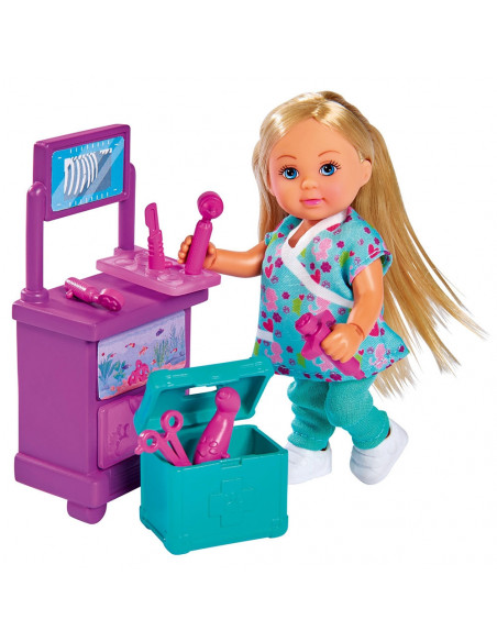Set Simba Evi Love Doctor Evi Clinic papusa 12 cm cu