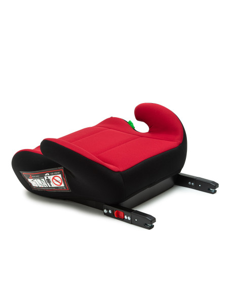 JU1200-ECISX-05,Inaltator auto Juju Jazzy Booster i-Size ISOFIX, Negru-Rosu