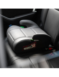 JU1200-ECISX-04,Inaltator auto Juju Jazzy Booster i-Size ISOFIX, Negru-Gri 2