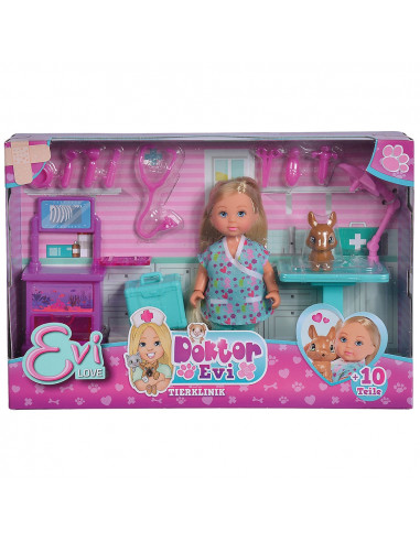 Set Simba Evi Love Doctor Evi Clinic papusa 12 cm cu