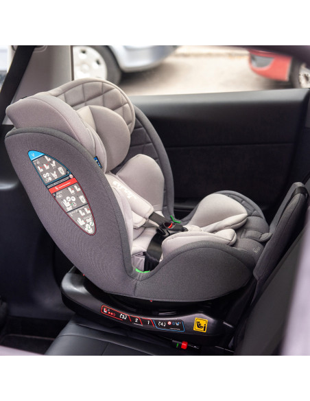JU1200-TTIS-03,Scaun Auto Juju Total 360 i-Size, Gri