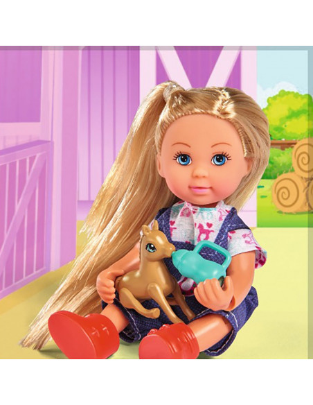 Set Simba Evi Love Doctor Evi Welcome Horse papusa 12 cm cu