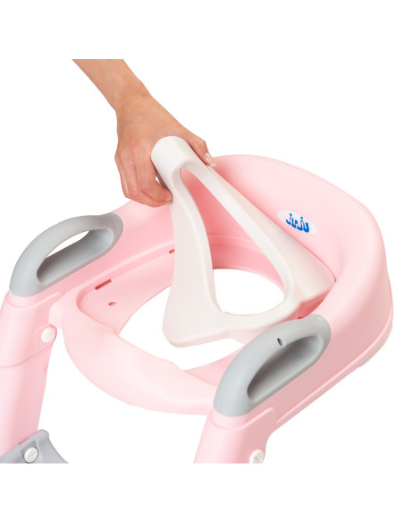 JU8311-Pink,Reductor toaleta copii Juju SoloSteps, Roz