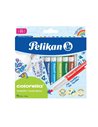 Carioca Colorella Textile, Set 12 Culori, Pentru Materiale Textile Pelikan