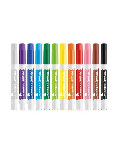 Carioca Colorella Textile, Set 12 Culori, Pentru Materiale Textile Pelikan Carioca Colorella Textile, Set 12 Culori, Pentru Materiale Textile Pelikan