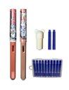 Set stilouri cu cerneala termosensibila + Rezerve, Fox, Portocaliu/Maro