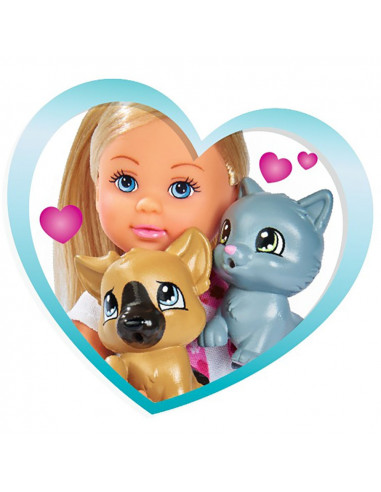 Set Simba Evi Love Doctor Evi 2 in 1 Vet Mobile masina cu