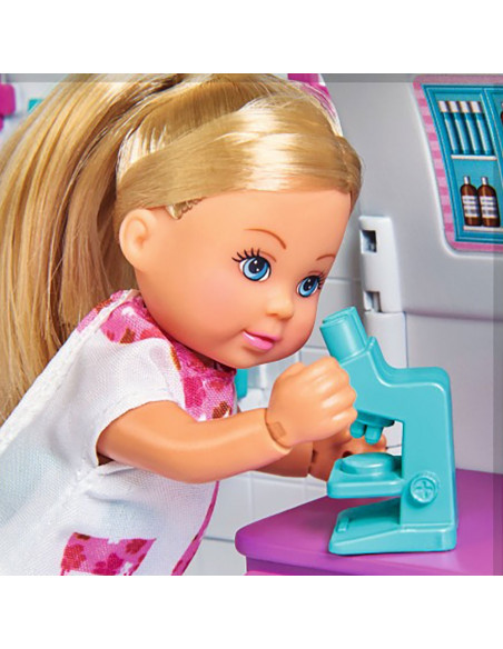 Set Simba Evi Love Doctor Evi 2 in 1 Vet Mobile masina cu