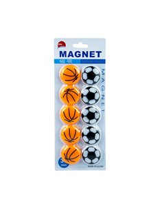 Magneti 35 mm, 10 buc/set, Minge