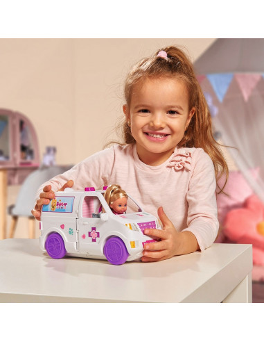 Set Simba Evi Love Doctor Evi 2 in 1 Vet Mobile masina cu