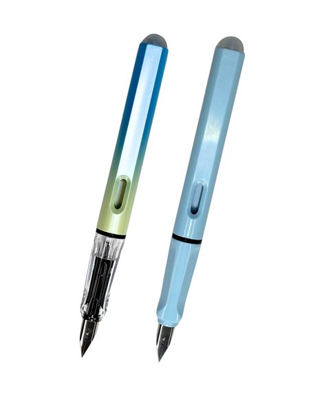 Set stilouri cu cerneala termosensibila 55 + Rezerve, Sidef, Albastru
