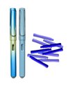 Set stilouri cu cerneala termosensibila 55 + Rezerve, Sidef, Albastru
