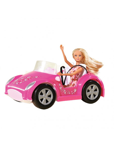 Masina Simba Steffi Love Beach Car cu papusa 29 cm,S105738332