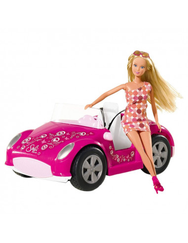 Masina Simba Steffi Love Beach Car cu papusa 29 cm,S105738332
