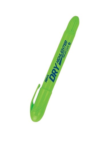 Textmarker Amor Dry T741, varf rotund uscat, Verde fluorescent