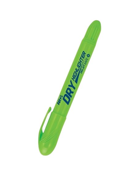 Textmarker Amor Dry T741, varf rotund uscat, Verde fluorescent