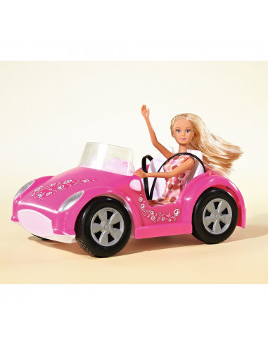 Masina Simba Steffi Love Beach Car cu papusa 29 cm,S105738332