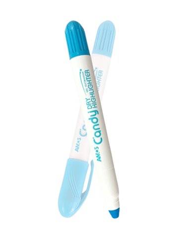 Textmarker Amor Candy Dry T1005, varf rotund uscat, Bleu pastel