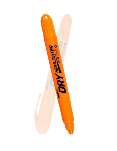 Textmarker Amor Dry T1044, varf rotund uscat, 4 culori/set, Fluorescent