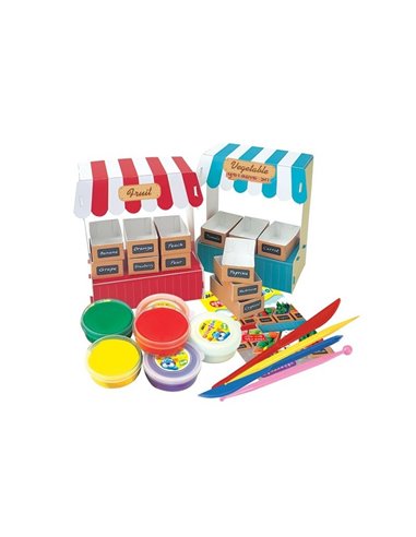 Plastilina Amos iClay IC18P6-MK, 6 culori x18g