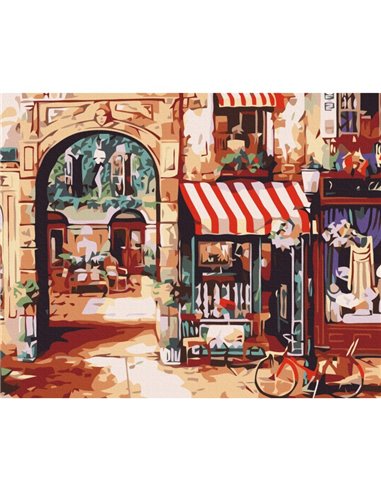 Pictura pe numere Brushme P4173, 40x50cm, Strada Paris