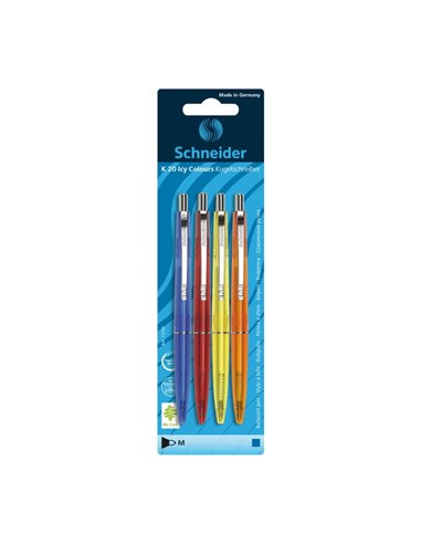 Set pixuri Schneider K20, 0.4mm, Mina albastra