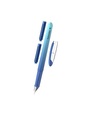 Blister Stilou Schneider Voyage + 2 rezerve/blister, Bleu