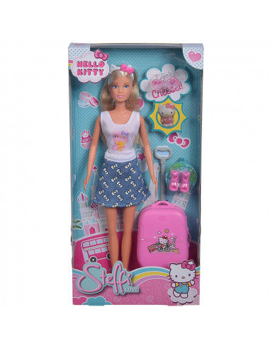 Papusa Simba Steffi Love Hello Kitty Travel 29 cm cu