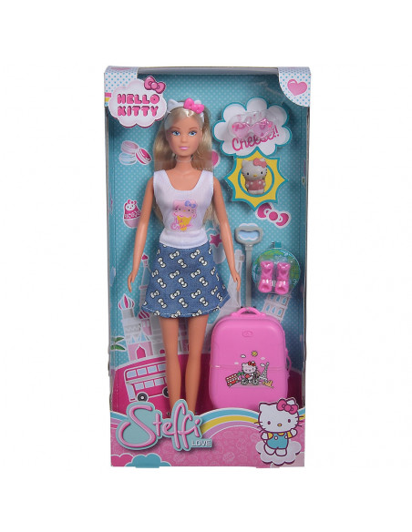 Papusa Simba Steffi Love Hello Kitty Travel 29 cm cu