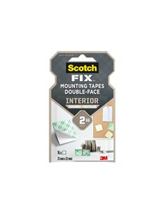 Benzi dublu adezive pretaiate montare interior Scotch-Fix, 16 bucati