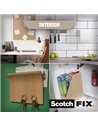 Banda dublu adeziva montare suprafete interioare Scotch-Fix, 19mmx1.5m