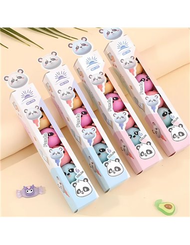 Textmarkere stivuibile MD-198, Motiv ursulet, 5 culori/set