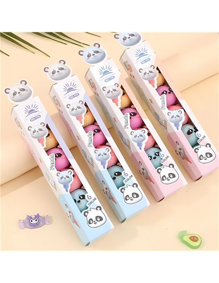 Textmarkere stivuibile MD-198, Motiv ursulet, 5 culori/set