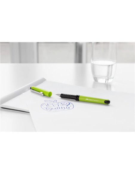 Stilou scolar vario + 6 rezerve Faber-Castell FC149898, Negru