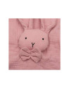 BN-53516,Jucarie textila, New Baby, Baby Rabbit, Pentru bebelusi, Moale, Din muselina, 100% bumbac,30x30 cm, Pink