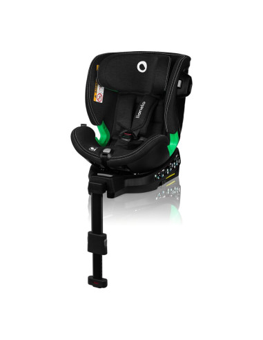BN-LO-HARMONY_I-SIZE_BLACK_CARBON_BAMBOO,Scaun auto, Lionelo, Harmony i-Size, Rotire 360 grade, Protectie laterala, Cu spatar re