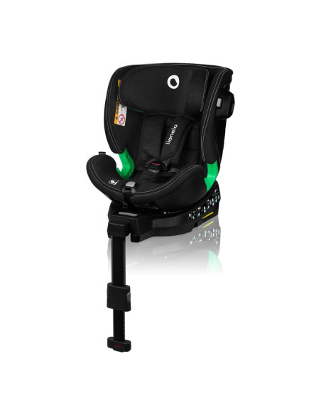 BN-LO-HARMONY_I-SIZE_BLACK_CARBON_BAMBOO,Scaun auto, Lionelo, Harmony i-Size, Rotire 360 grade, Protectie laterala, Cu spatar re