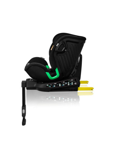 BN-LO-HARMONY_I-SIZE_BLACK_CARBON_BAMBOO,Scaun auto, Lionelo, Harmony i-Size, Rotire 360 grade, Protectie laterala, Cu spatar re