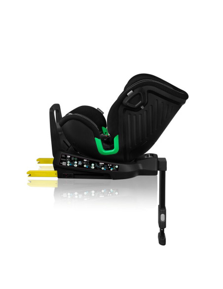 BN-LO-HARMONY_I-SIZE_BLACK_CARBON_BAMBOO,Scaun auto, Lionelo, Harmony i-Size, Rotire 360 grade, Protectie laterala, Cu spatar re