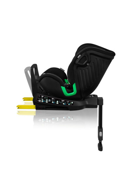 BN-LO-HARMONY_I-SIZE_BLACK_CARBON_BAMBOO,Scaun auto, Lionelo, Harmony i-Size, Rotire 360 grade, Protectie laterala, Cu spatar re