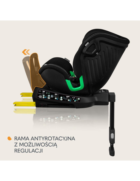 BN-LO-HARMONY_I-SIZE_BLACK_CARBON_BAMBOO,Scaun auto, Lionelo, Harmony i-Size, Rotire 360 grade, Protectie laterala, Cu spatar re