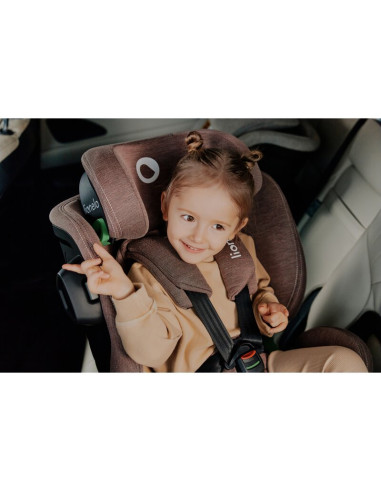 BN-LO-HARMONY_I-SIZE_BLACK_CARBON_BAMBOO,Scaun auto, Lionelo, Harmony i-Size, Rotire 360 grade, Protectie laterala, Cu spatar re