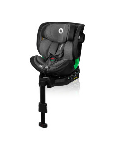 BN-LO-HARMONY_I-SIZE_GREY_GRAPHITE_LEATHER,Scaun auto, Lionelo, Harmony i-Size, Rotire 360 grade, Protectie laterala, Cu spatar  2