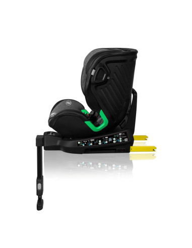 BN-LO-HARMONY_I-SIZE_GREY_GRAPHITE_LEATHER,Scaun auto, Lionelo, Harmony i-Size, Rotire 360 grade, Protectie laterala, Cu spatar 