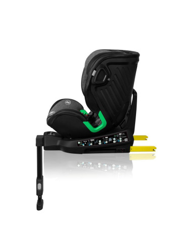 BN-LO-HARMONY_I-SIZE_GREY_GRAPHITE_LEATHER,Scaun auto, Lionelo, Harmony i-Size, Rotire 360 grade, Protectie laterala, Cu spatar 