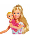 Papusa Simba Steffi Love 29 cm Baby World in rochie cu
