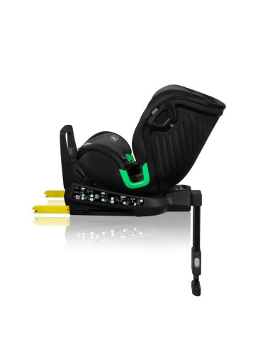 BN-LO-HARMONY_I-SIZE_GREY_GRAPHITE_LEATHER,Scaun auto, Lionelo, Harmony i-Size, Rotire 360 grade, Protectie laterala, Cu spatar 