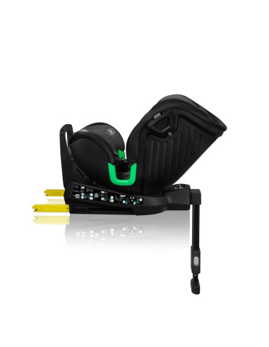 BN-LO-HARMONY_I-SIZE_GREY_GRAPHITE_LEATHER,Scaun auto, Lionelo, Harmony i-Size, Rotire 360 grade, Protectie laterala, Cu spatar 