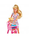 Papusa Simba Steffi Love 29 cm Baby World in rochie cu
