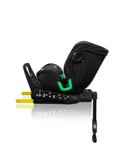 BN-LO-HARMONY_I-SIZE_GREY_GRAPHITE_LEATHER,Scaun auto, Lionelo, Harmony i-Size, Rotire 360 grade, Protectie laterala, Cu spatar 